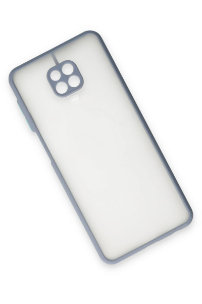 Newface Xiaomi Redmi Note 9 Pro Kılıf Montreal Silikon Kapak - Gri resmi
