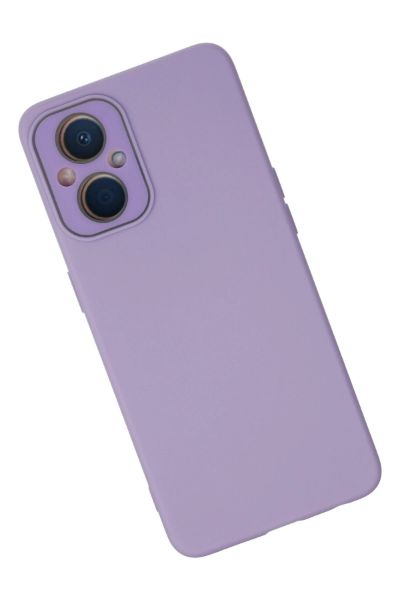 Newface Oppo Reno 7 Lite Kılıf Lansman Glass Kapak - Lila resmi