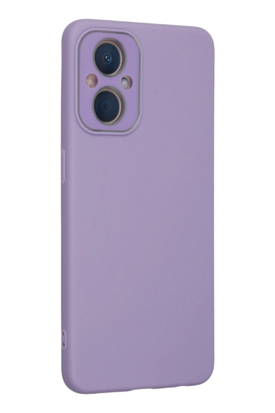 Newface Oppo Reno 7 Lite Kılıf Lansman Glass Kapak - Lila resmi