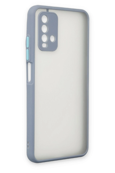 Newface Xiaomi Redmi 9T Kılıf Montreal Silikon Kapak - Gri resmi
