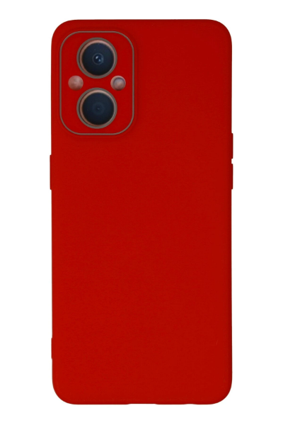 Newface Oppo Reno 7 Lite Kılıf Lansman Glass Kapak - Kırmızı resmi