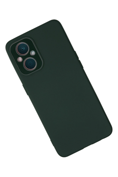 Newface Oppo Reno 7 Lite Kılıf Lansman Glass Kapak - Koyu Yeşil resmi