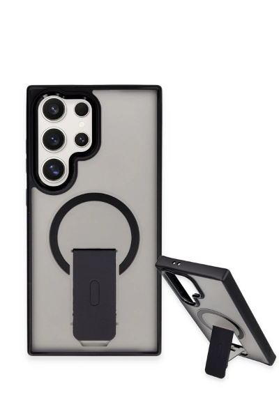 Newface Samsung Galaxy S23 Ultra Tork Magsafe Standlı Kapak - Lila resmi