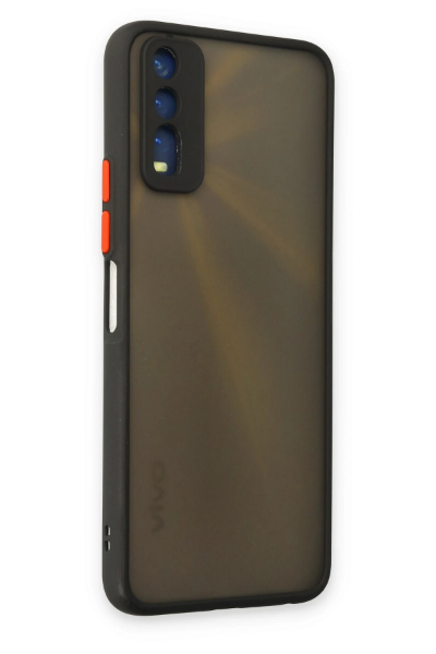 Newface Vivo Y11S Kılıf Montreal Silikon Kapak - Siyah resmi