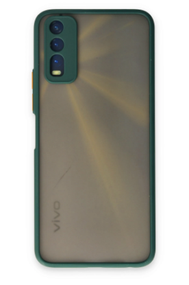 Newface Vivo Y11S Kılıf Montreal Silikon Kapak - Yeşil resmi