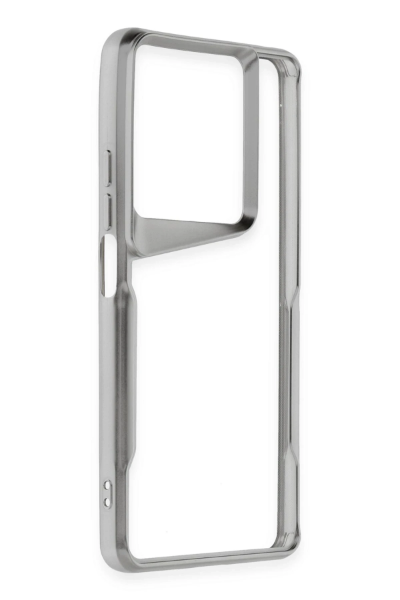 Newface Xiaomi Redmi 13C Kılıf Boyi Silikon Kapak - Gümüş resmi