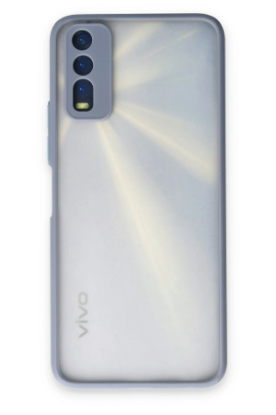 Newface Vivo Y11S Kılıf Montreal Silikon Kapak - Gri resmi