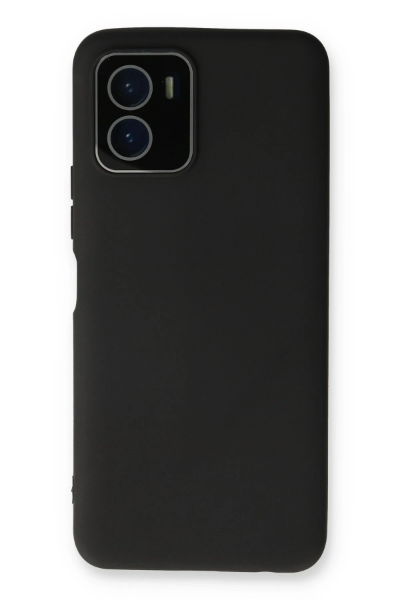 Newface Vivo Y15S Kılıf Lansman Glass Kapak - Siyah resmi