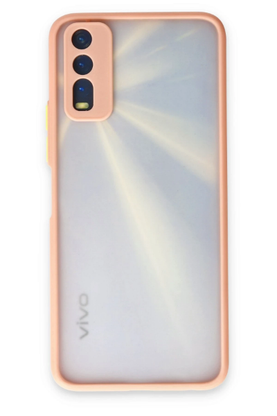 Newface Vivo Y11S Kılıf Montreal Silikon Kapak - Pembe resmi