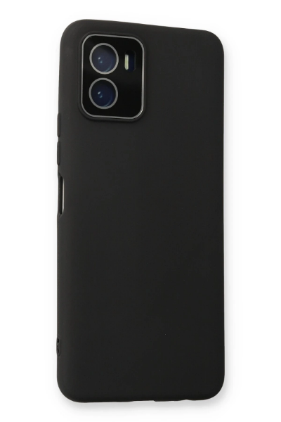 Newface Vivo Y15S Kılıf Lansman Glass Kapak - Siyah resmi