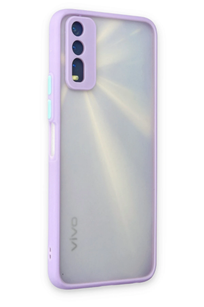 Newface Vivo Y11S Kılıf Montreal Silikon Kapak - Mor resmi