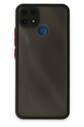 Newface Realme C25 Kılıf Montreal Silikon Kapak - Siyah resmi