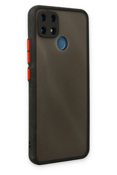 Newface Realme C25 Kılıf Montreal Silikon Kapak - Siyah resmi