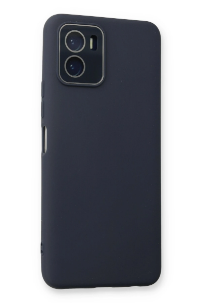 Newface Vivo Y15S Kılıf Lansman Glass Kapak - Lacivert resmi