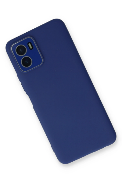 Newface Vivo Y15S Kılıf Lansman Glass Kapak - Sky Blue resmi