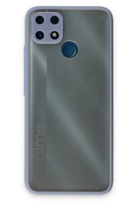 Newface Realme C25 Kılıf Montreal Silikon Kapak - Gri resmi