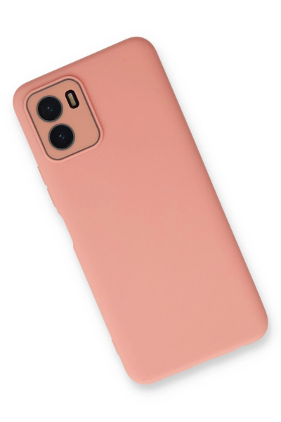 Newface Vivo Y15S Kılıf Lansman Glass Kapak - Pembe resmi