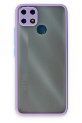 Newface Realme C25 Kılıf Montreal Silikon Kapak - Mor resmi