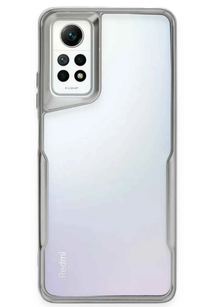 Newface Xiaomi Redmi Note 12 Pro 4G Kılıf Boyi Silikon Kapak - Gümüş resmi