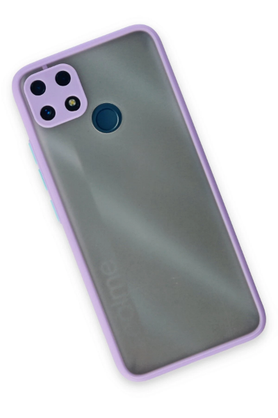 Newface Realme C25 Kılıf Montreal Silikon Kapak - Mor resmi