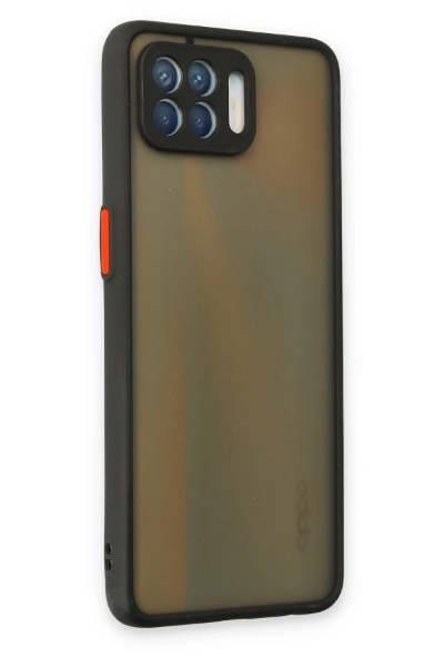 Newface Oppo Reno 4 Lite Kılıf Montreal Silikon Kapak - Siyah resmi