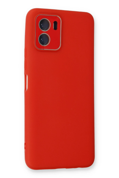 Newface Vivo Y15S Kılıf Lansman Glass Kapak - Kırmızı resmi
