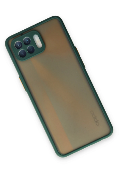 Newface Oppo Reno 4 Lite Kılıf Montreal Silikon Kapak - Yeşil resmi
