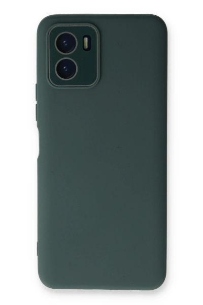 Newface Vivo Y15S Kılıf Lansman Glass Kapak - Koyu Yeşil resmi