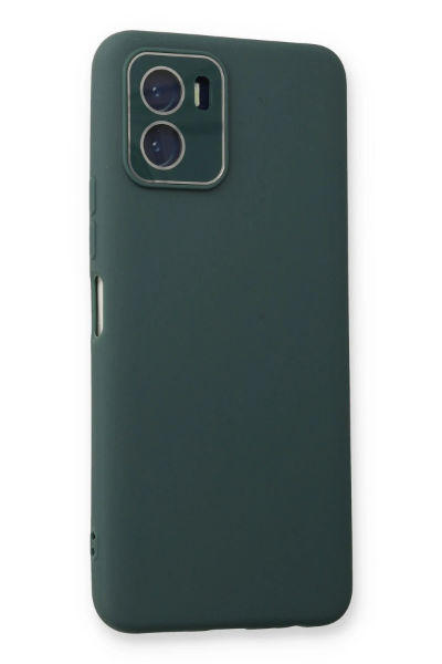 Newface Vivo Y15S Kılıf Lansman Glass Kapak - Koyu Yeşil resmi