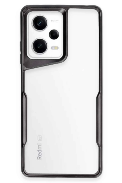 Newface Xiaomi Redmi Note 12 Pro 5G Kılıf Boyi Silikon Kapak - Siyah resmi
