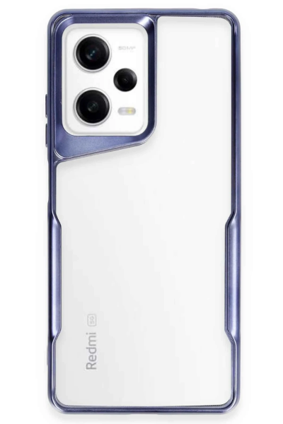 Newface Xiaomi Redmi Note 12 Pro 5G Kılıf Boyi Silikon Kapak - Lacivert resmi