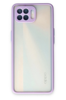 Newface Oppo Reno 4 Lite Kılıf Montreal Silikon Kapak - Mor resmi