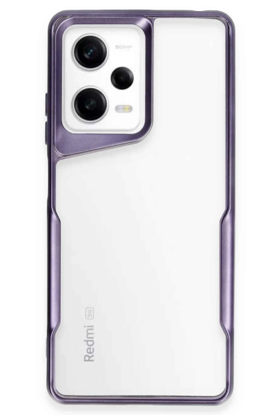 Newface Xiaomi Redmi Note 12 Pro 5G Kılıf Boyi Silikon Kapak - Derin Mor resmi