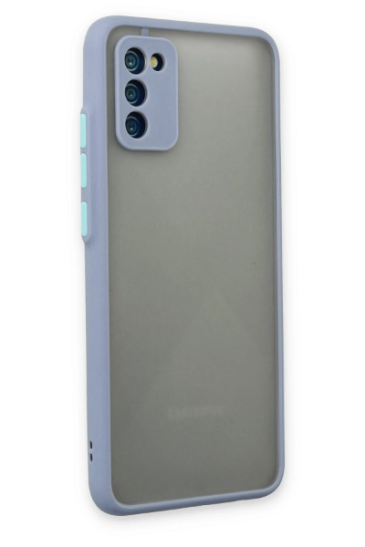 Newface Samsung Galaxy A02S Kılıf Montreal Silikon Kapak - Gri resmi