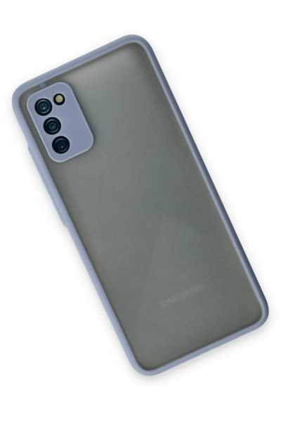 Newface Samsung Galaxy A02S Kılıf Montreal Silikon Kapak - Gri resmi