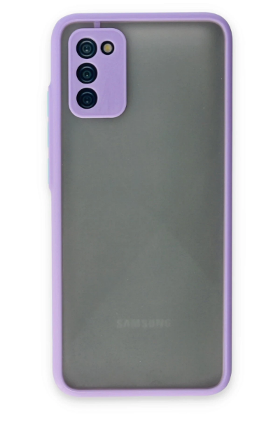 Newface Samsung Galaxy A02S Kılıf Montreal Silikon Kapak - Mor resmi