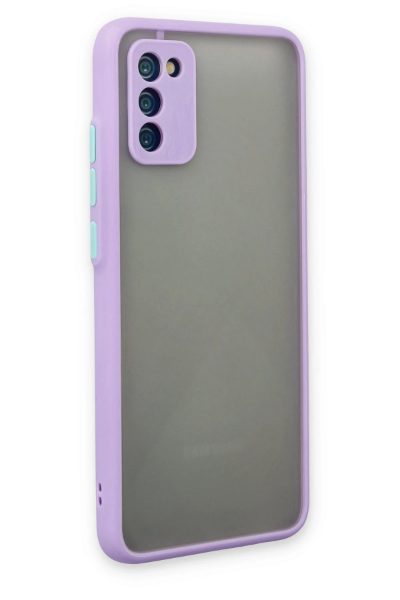 Newface Samsung Galaxy A02S Kılıf Montreal Silikon Kapak - Mor resmi
