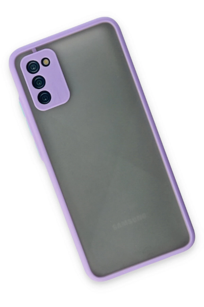 Newface Samsung Galaxy A02S Kılıf Montreal Silikon Kapak - Mor resmi