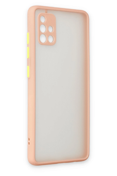 Newface Samsung Galaxy A51 Kılıf Montreal Silikon Kapak - Pembe resmi