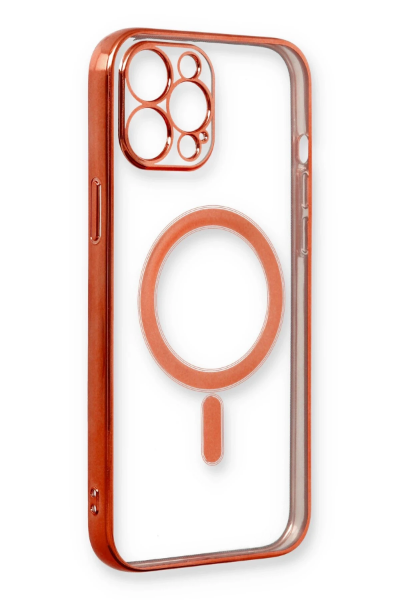 Newface iPhone 12 Pro Kılıf Magneticsafe Lazer Silikon - Kırmızı resmi
