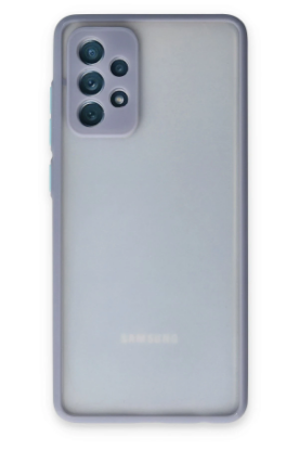 Newface Samsung Galaxy A72 Kılıf Montreal Silikon Kapak - Gri resmi