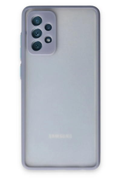 Newface Samsung Galaxy A72 Kılıf Montreal Silikon Kapak - Gri resmi