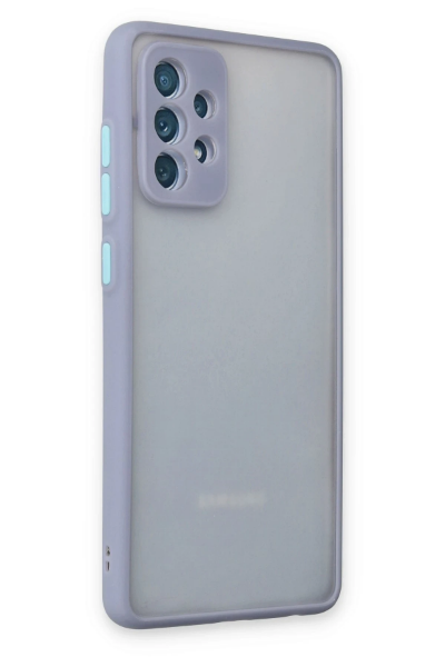 Newface Samsung Galaxy A72 Kılıf Montreal Silikon Kapak - Gri resmi