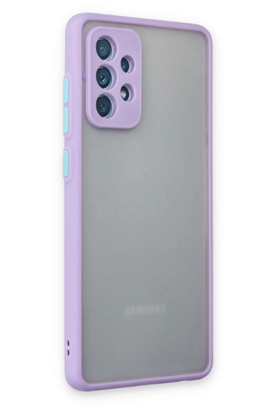 Newface Samsung Galaxy A72 Kılıf Montreal Silikon Kapak - Mor resmi
