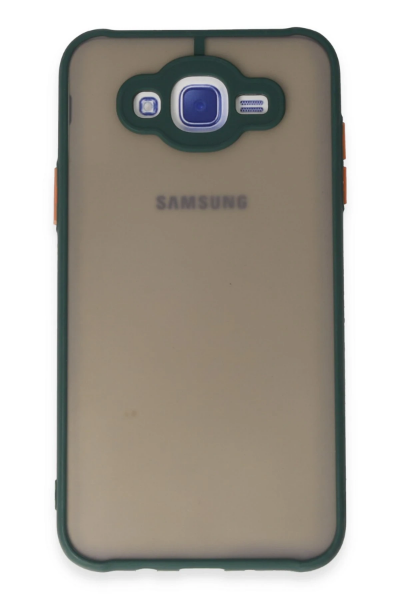 Newface Samsung Galaxy J7 Kılıf Montreal Silikon Kapak - Yeşil resmi