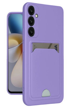 Newface Samsung Galaxy A16 5G Kılıf Kelvin Kartvizitli Silikon - Lila resmi