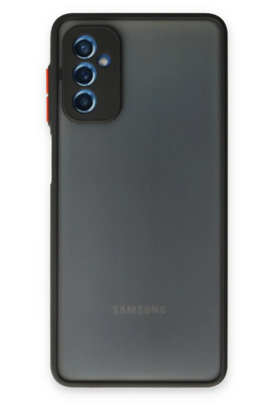 Newface Samsung Galaxy M52 5G Kılıf Montreal Silikon Kapak - Siyah resmi