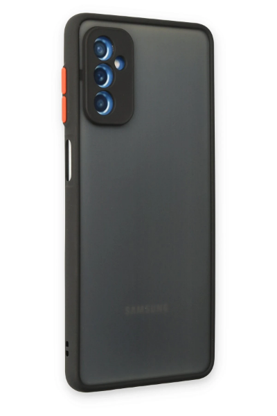 Newface Samsung Galaxy M52 5G Kılıf Montreal Silikon Kapak - Siyah resmi