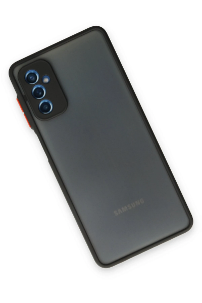 Newface Samsung Galaxy M52 5G Kılıf Montreal Silikon Kapak - Siyah resmi