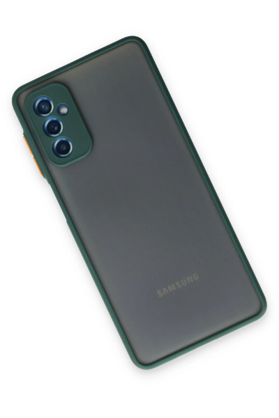 Newface Samsung Galaxy M52 5G Kılıf Montreal Silikon Kapak - Yeşil resmi